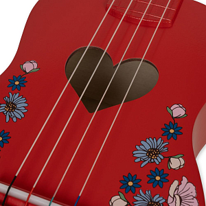 Игрушечная гитара Konges Slojd "Wooden Ukulele Barbados Cherry", барбадосская вишня